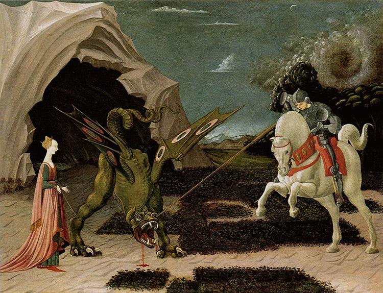UCCELLO, Paolo St George and the Dragon (mk08) oil painting picture